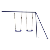 Slide and Swings for Playhouse Blue Polypropylene