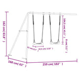 Slide and Swings for Playhouse Blue Polypropylene - Extra Image