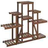 Flower Stand 110x25x96 cm Solid Wood Fir - Front View