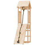 Playhouse With Climbing Wall Solid Wood Pine