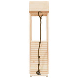 Playhouse With Climbing Wall Solid Wood Pine - Top-Down View