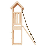 Playhouse with Climbing Wall Solid Wood Pine - 45-Degree Angle