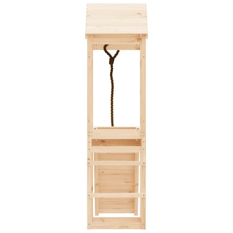 Playhouse With Climbing Wall Solid Wood Pine