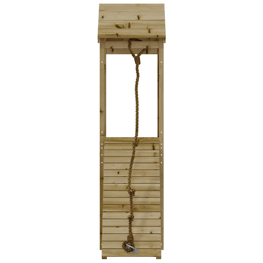 Playhouse with Climbing Wall Impregnated Wood Pine