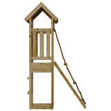 Playhouse with Climbing Wall Impregnated Wood Pine - 45-Degree Angle