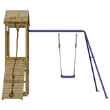 Outdoor Playset Impregnated Wood Pine - Top-Down View