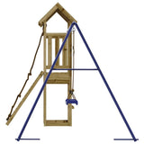 Outdoor Playset Impregnated Wood Pine - Rear View