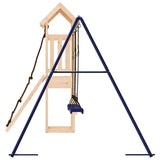 Outdoor Playset Solid Wood Pine - Rear View