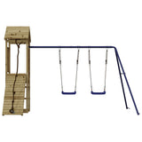 Outdoor Playset Impregnated Wood Pine - Top-Down View