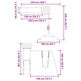 Outdoor Playset Solid Wood Pine - Extra Image