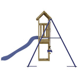 Outdoor Playset Impregnated Wood Pine - Rear View