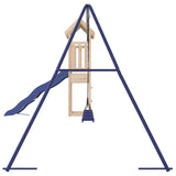 Outdoor Playset Solid Wood Pine - Rear View