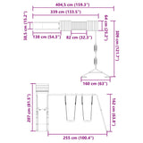 Outdoor Playset Solid Wood Douglas - Extra Image