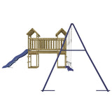 Outdoor Playset Impregnated Wood Pine - Rear View