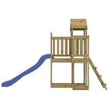 Outdoor Playset Impregnated Wood Pine - Rear View