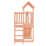Playhouse with Climbing Wall Solid Wood Douglas - Close-Up Angle