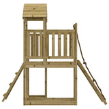 Playhouse with Climbing Wall Impregnated Wood Pine