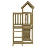 Playhouse with Climbing Wall Impregnated Wood Pine