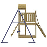 Outdoor Playset Impregnated Wood Pine - Rear View