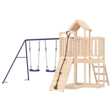 Outdoor Playset Solid Wood Pine - Side View