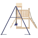 Outdoor Playset Solid Wood Pine - Rear View