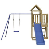 Outdoor Playset Impregnated Wood Pine - Top-Down View