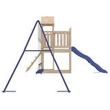 Outdoor Playset Solid Wood Pine - Rear View