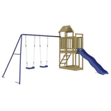 Outdoor Playset Impregnated Wood Pine - Front View