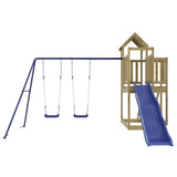 Outdoor Playset Impregnated Wood Pine - Top-Down View
