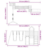 Outdoor Playset Solid Wood Pine - Extra Image