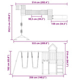 Outdoor Playset Solid Wood Douglas - Extra Image
