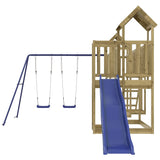 Outdoor Playset Impregnated Wood Pine - Top-Down View