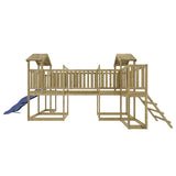 Outdoor Playset Impregnated Wood Pine - Rear View