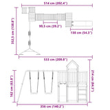 Outdoor Playset Impregnated Wood Pine