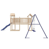 Outdoor Playset Solid Wood Pine - Rear View
