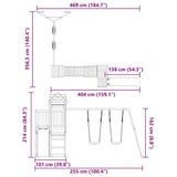 Outdoor Playset Solid Wood Pine