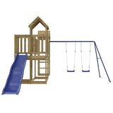 Outdoor Playset Impregnated Wood Pine - Top-Down View