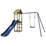 Outdoor Playset Impregnated Wood Pine - Front View