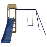 Outdoor Playset Impregnated Wood Pine - Top-Down View