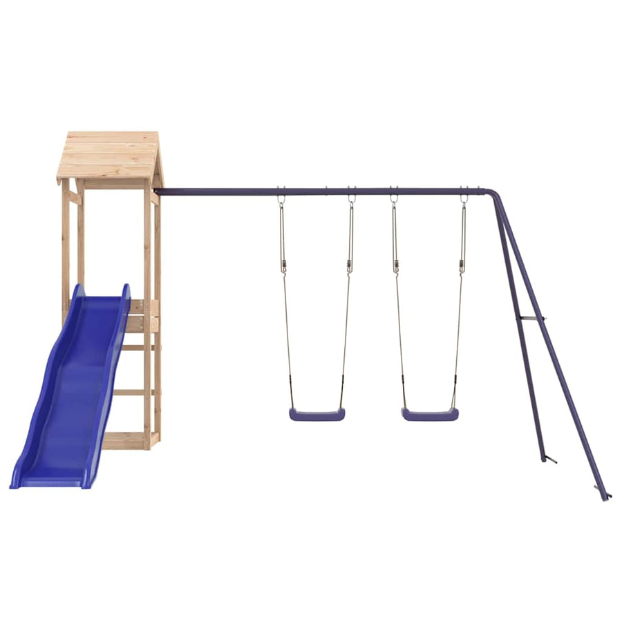 Outdoor Playset Solid Wood Pine