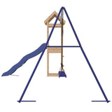 Outdoor Playset Solid Wood Pine - Rear View