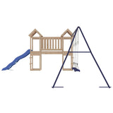 Outdoor Playset Solid Wood Pine - Rear View