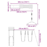Outdoor Playset Solid Wood Douglas - Extra Image