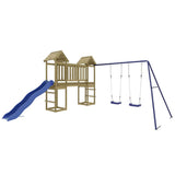 Outdoor Playset Impregnated Wood Pine - Front View