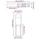 Outdoor Playset Impregnated Wood Pine - Extra Image