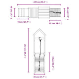 Playhouse with Climbing Wall Impregnated Wood Pine - Extra Image