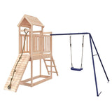 Outdoor Playset Solid Wood Pine - Front View