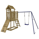 Outdoor Playset Impregnated Wood Pine - Front View