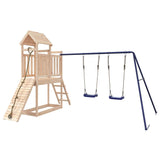 Outdoor Playset Solid Wood Pine - Front View