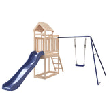 Outdoor Playset Solid Wood Pine - Front View